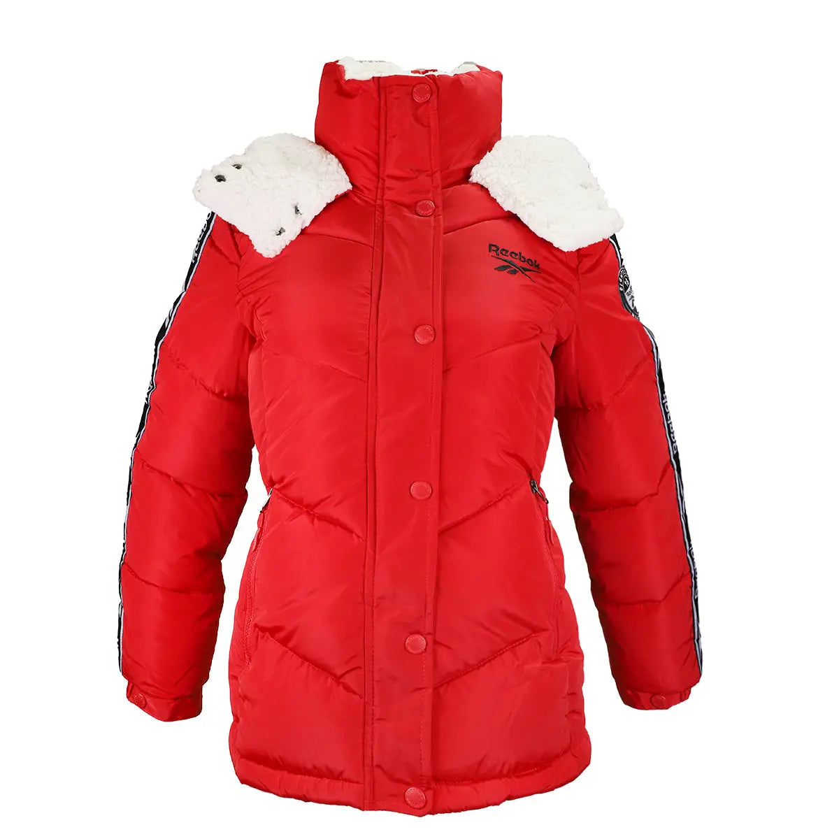 reebok jacket womens red