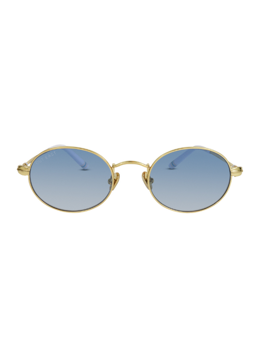 Gold / Gradient Blue Lens-