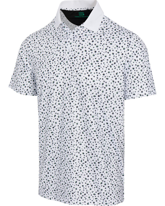 Three Sixty Six Men’s Print Golf Polos