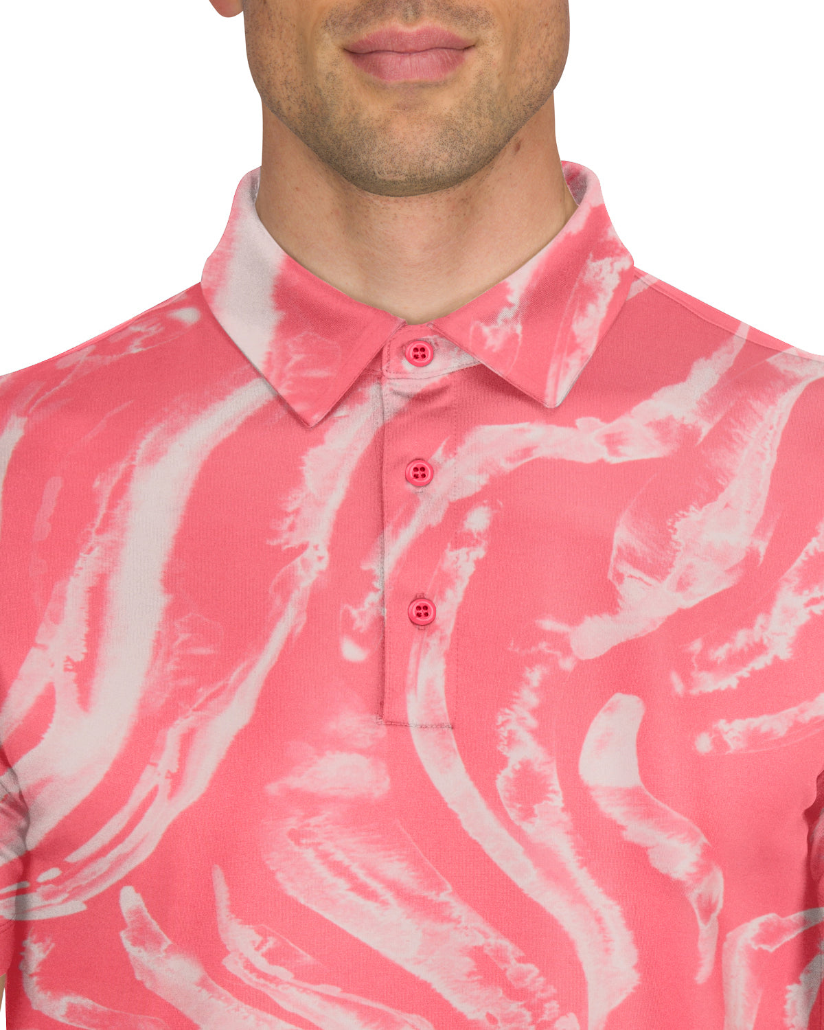 Three Sixty Six Men’s Print Golf Polos