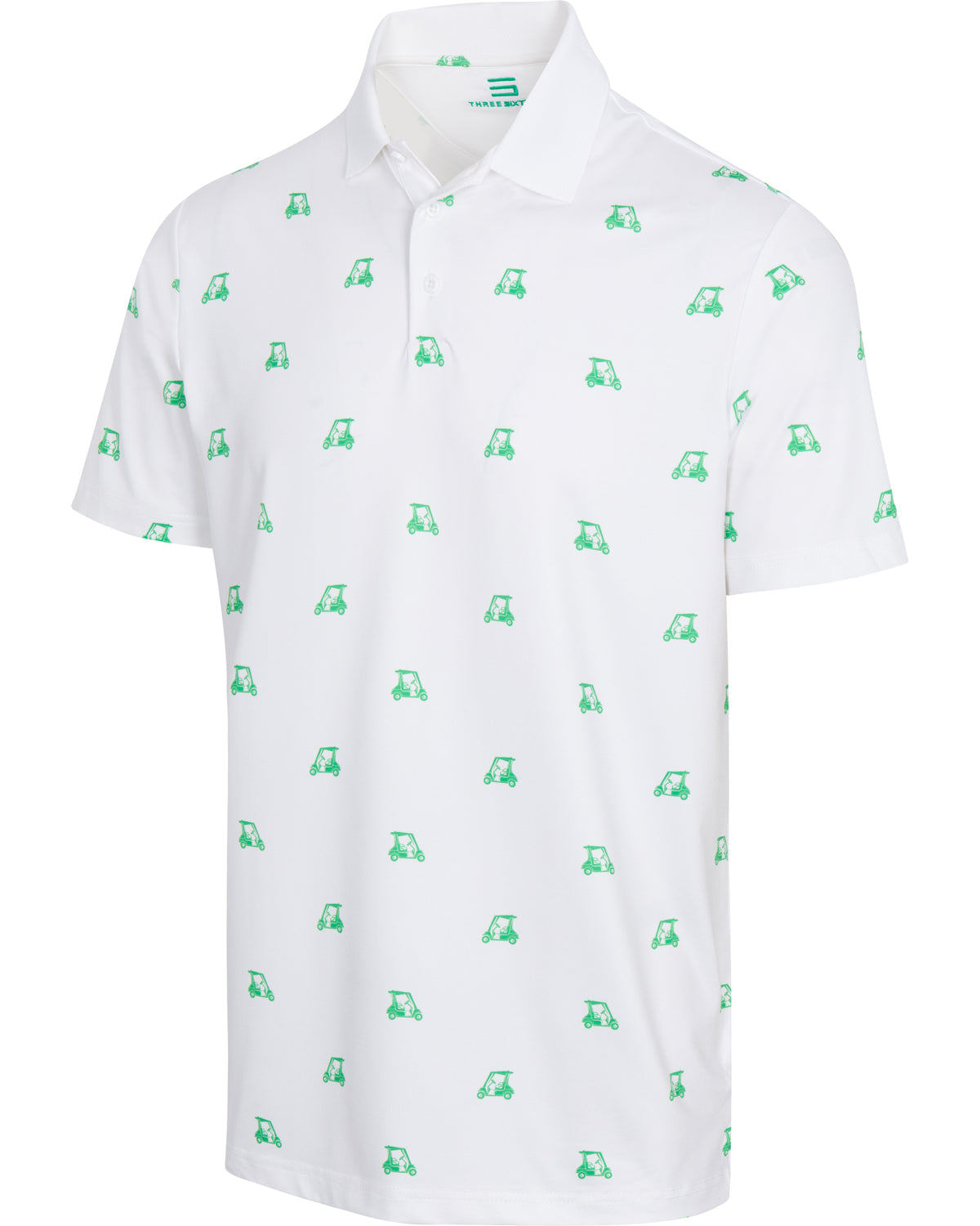 Three Sixty Six Men’s Print Golf Polos