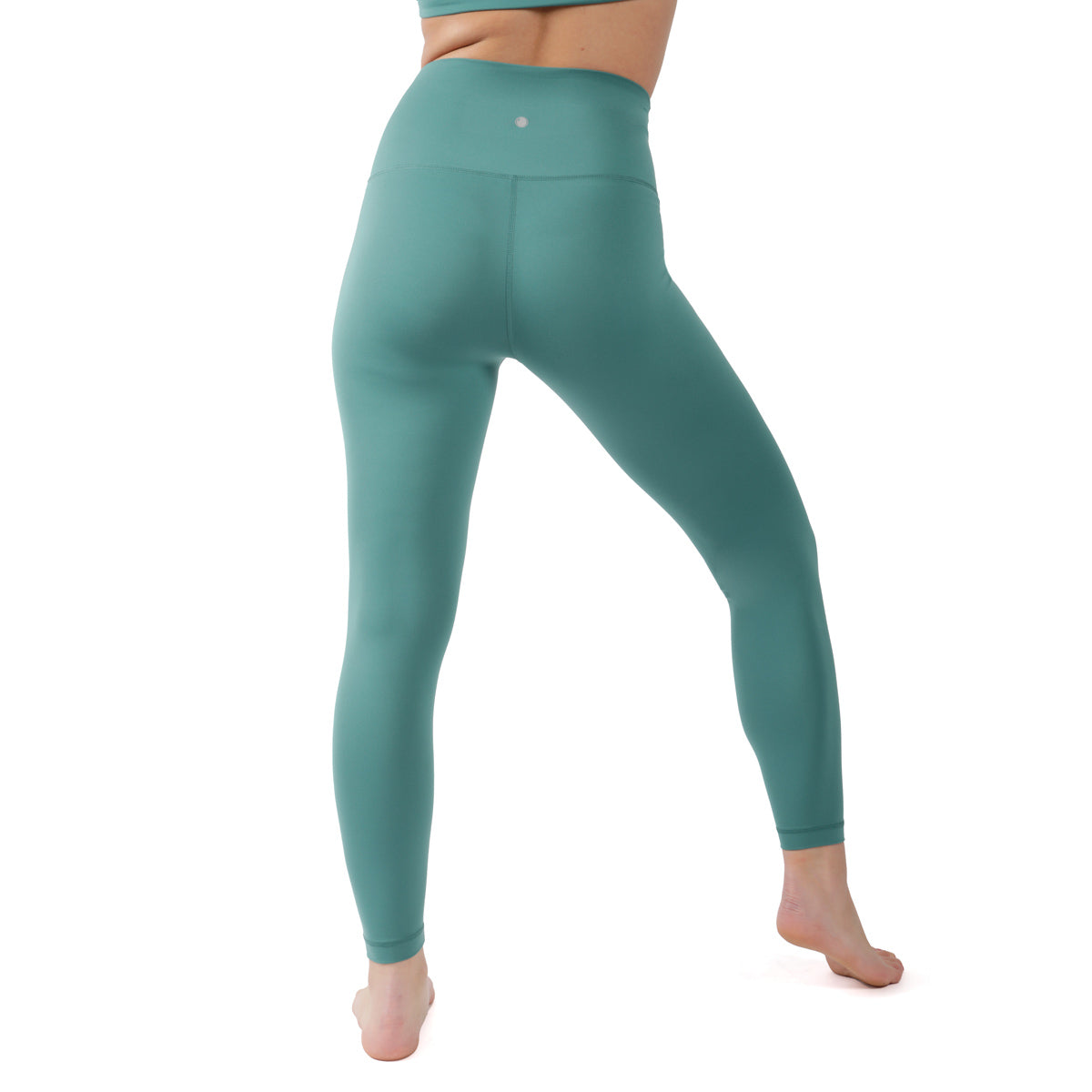 Yogalicious Lux teal green high waisted leggings ankle length pockets –  RHOZIE