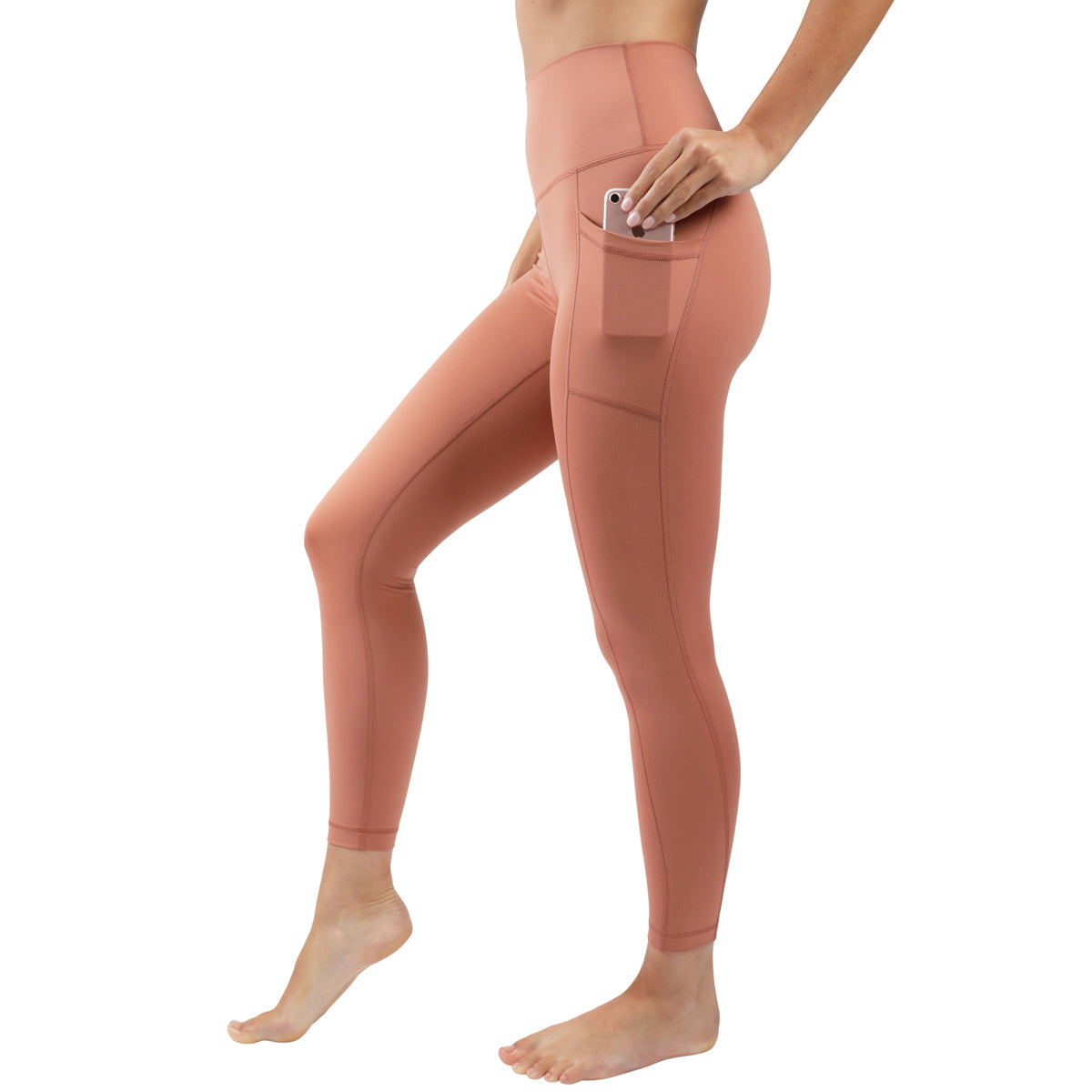 Yogalicious Lux Elastic Free High Rise Side Pocket 7/8 Ankle Legging