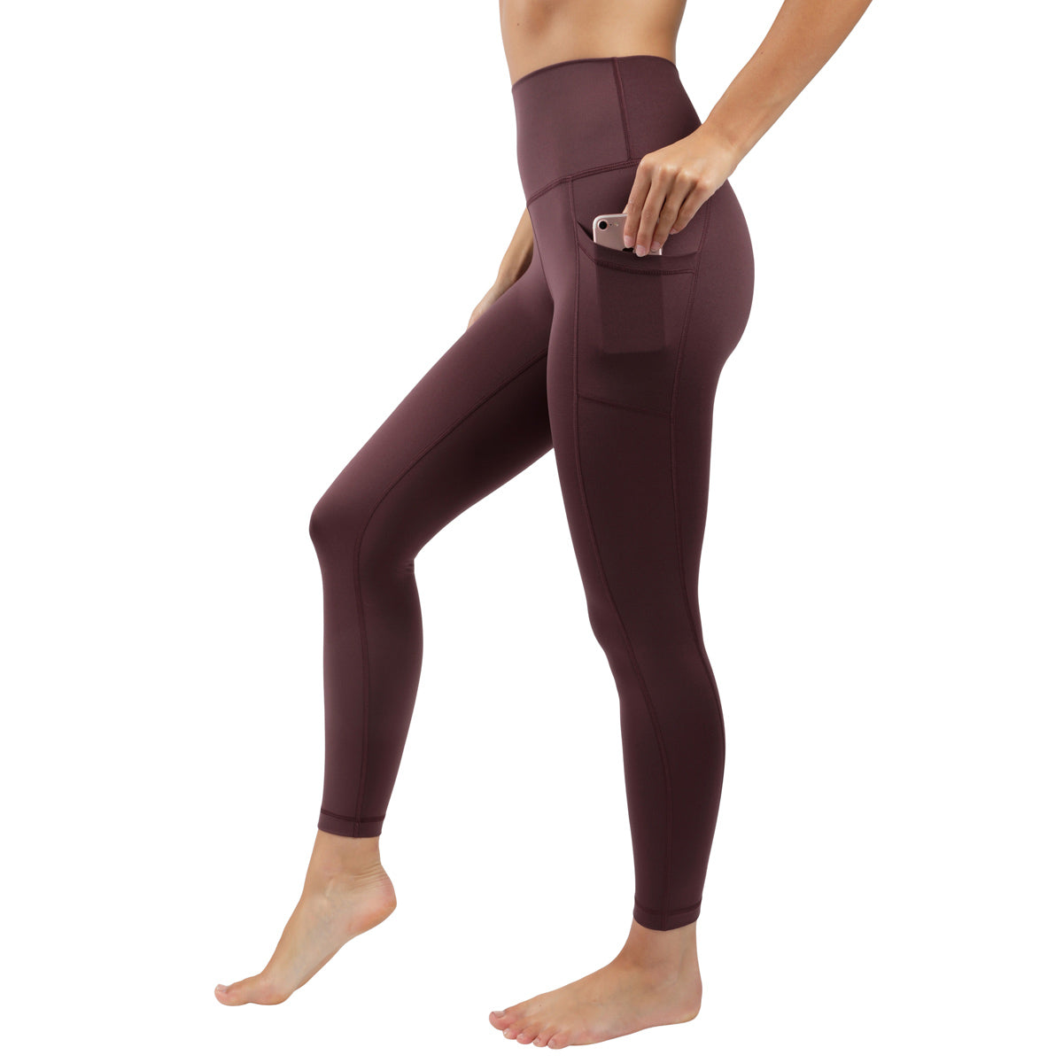 Yogalicious by Reflex Women's Carbon Lux High Waist Elastic Free Side –  PROOZY