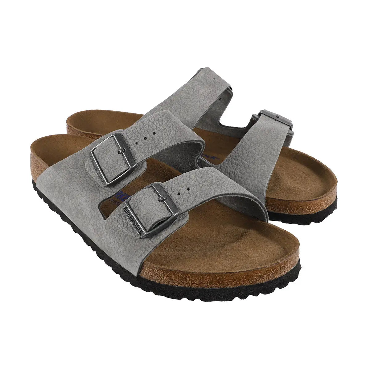 Birkenstock Arizona - Sandales en cuir nubuck à semelle souple