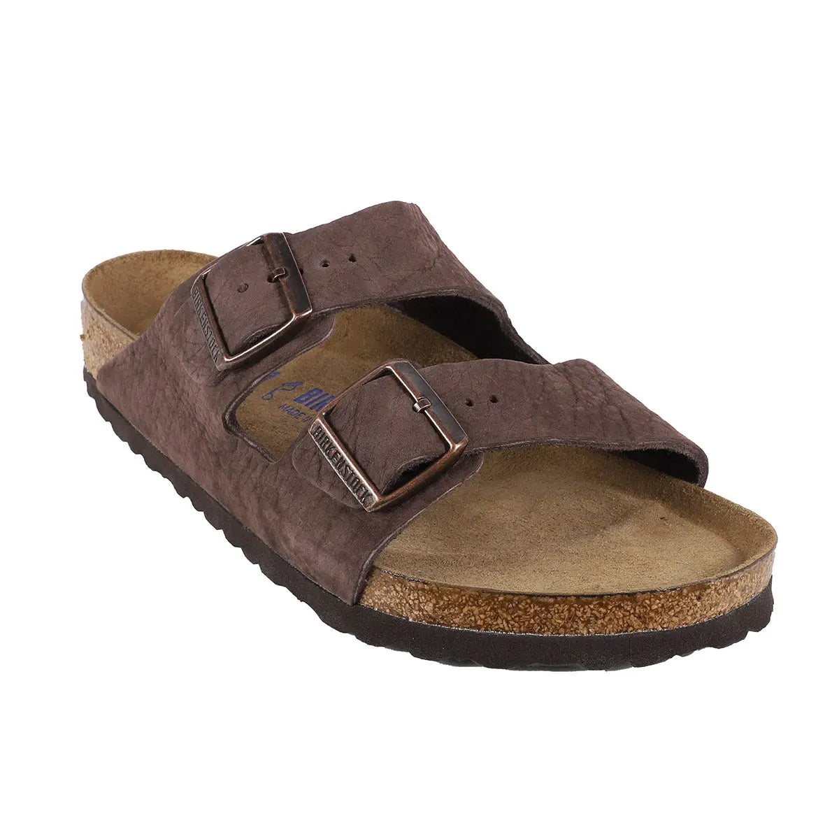 Birkenstock Arizona - Sandales en cuir nubuck à semelle souple