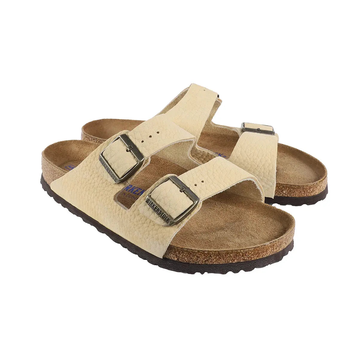 Birkenstock Arizona - Sandales en cuir nubuck à semelle souple