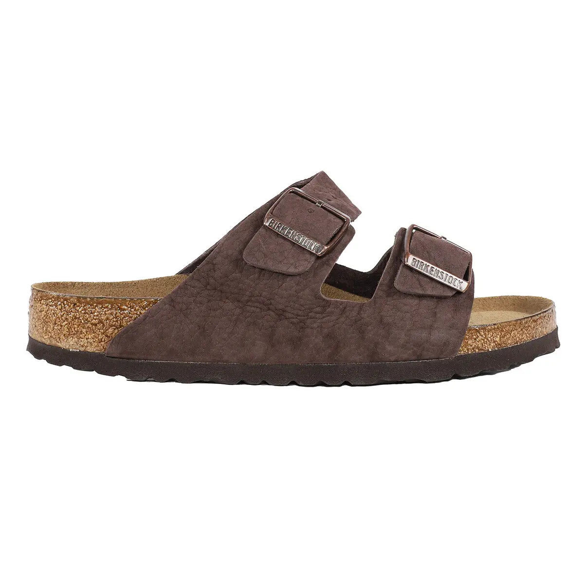 Birkenstock Arizona - Sandales en cuir nubuck à semelle souple