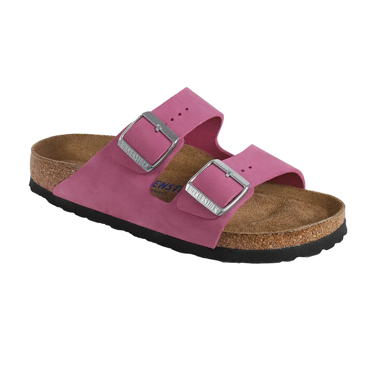 Birkenstock Arizona - Sandales en cuir nubuck à semelle souple