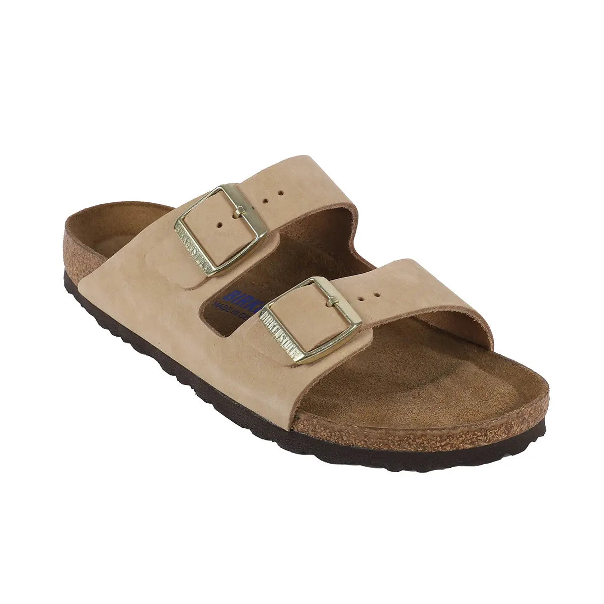 Birkenstock Arizona - Sandales en cuir nubuck à semelle souple