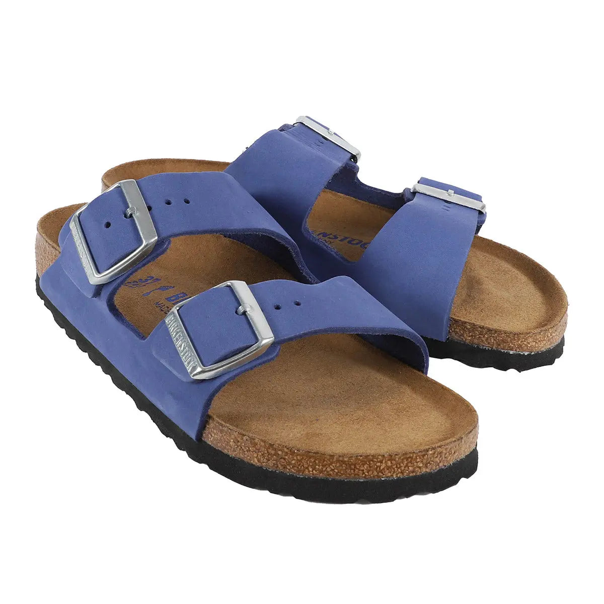 Birkenstock Arizona - Sandales en cuir nubuck à semelle souple