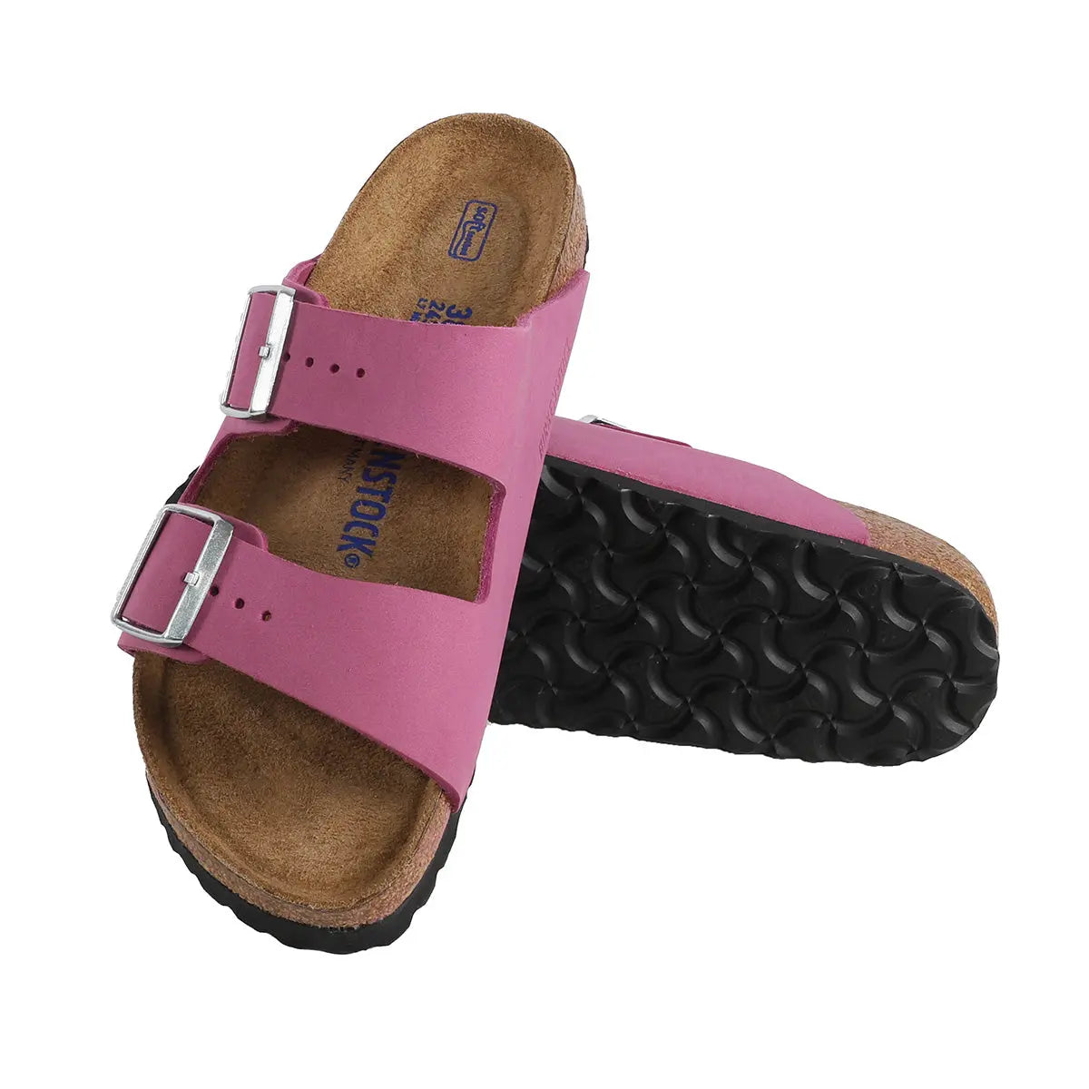 Birkenstock Arizona - Sandales en cuir nubuck à semelle souple