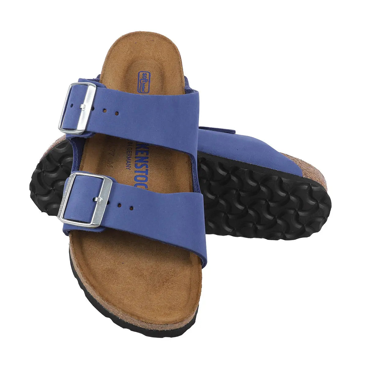 Birkenstock Arizona - Sandales en cuir nubuck à semelle souple