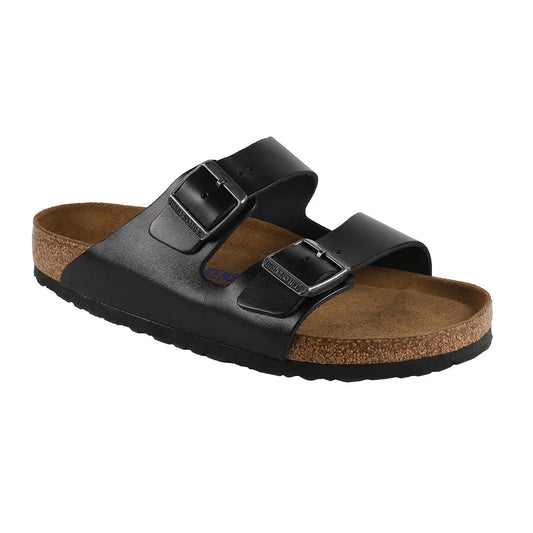 Birkenstock Arizona - Sandales en cuir lisse à semelle souple