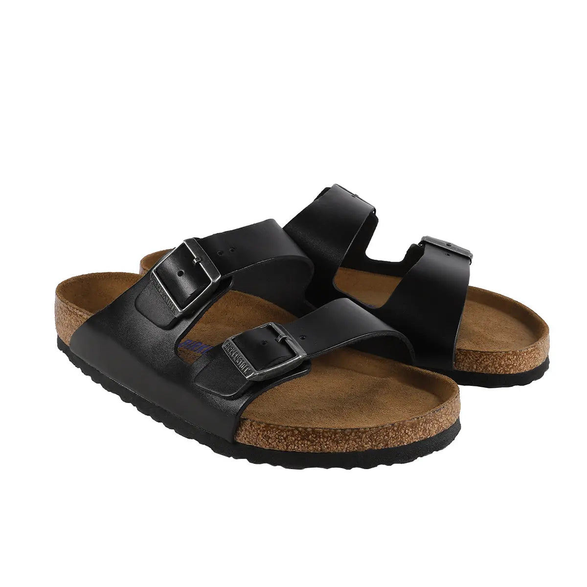 Birkenstock Arizona - Sandales en cuir lisse à semelle souple