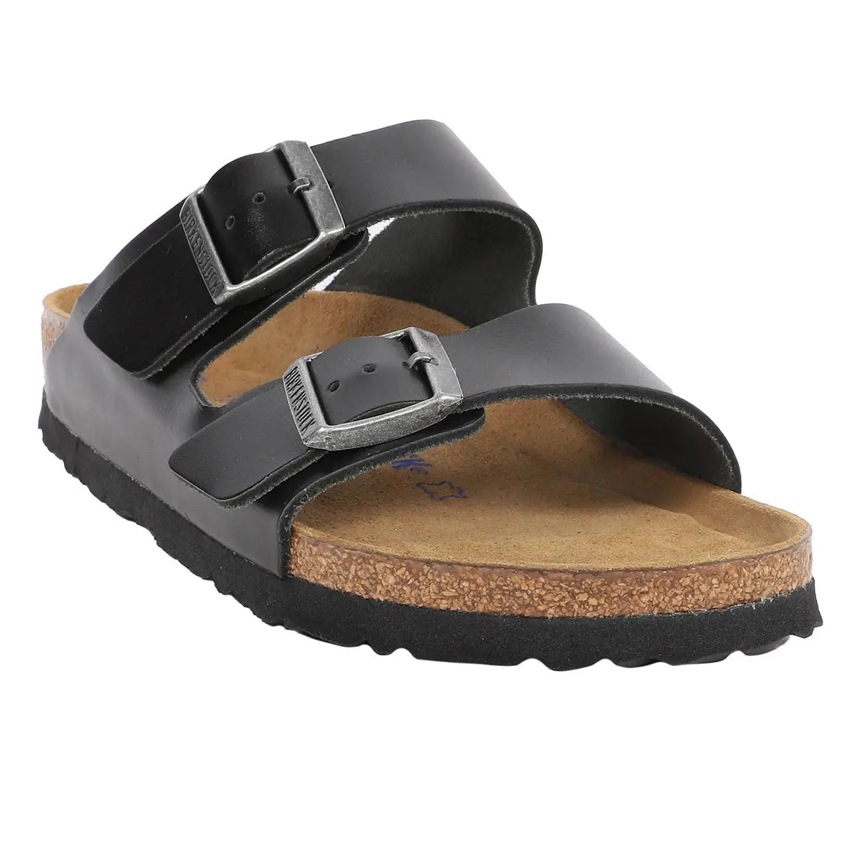 Birkenstock Arizona - Sandales en cuir lisse à semelle souple