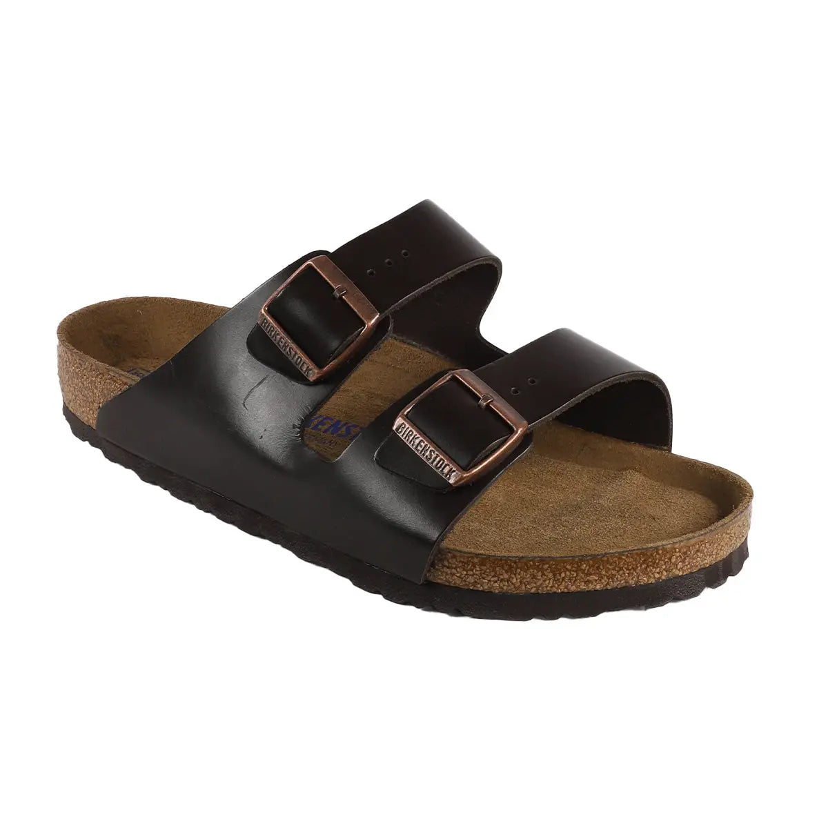 Birkenstock Arizona - Sandales en cuir lisse à semelle souple