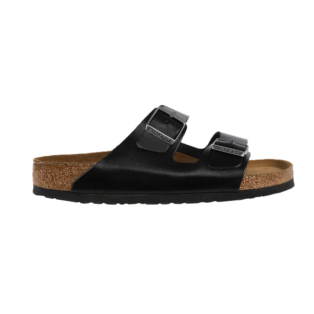 Birkenstock Arizona - Sandales en cuir lisse à semelle souple