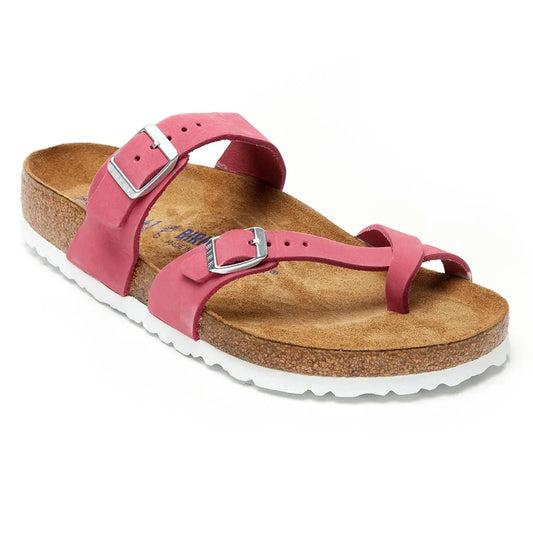 Birkenstock Mayari Soft Footbed Nubuck Leather Sandals