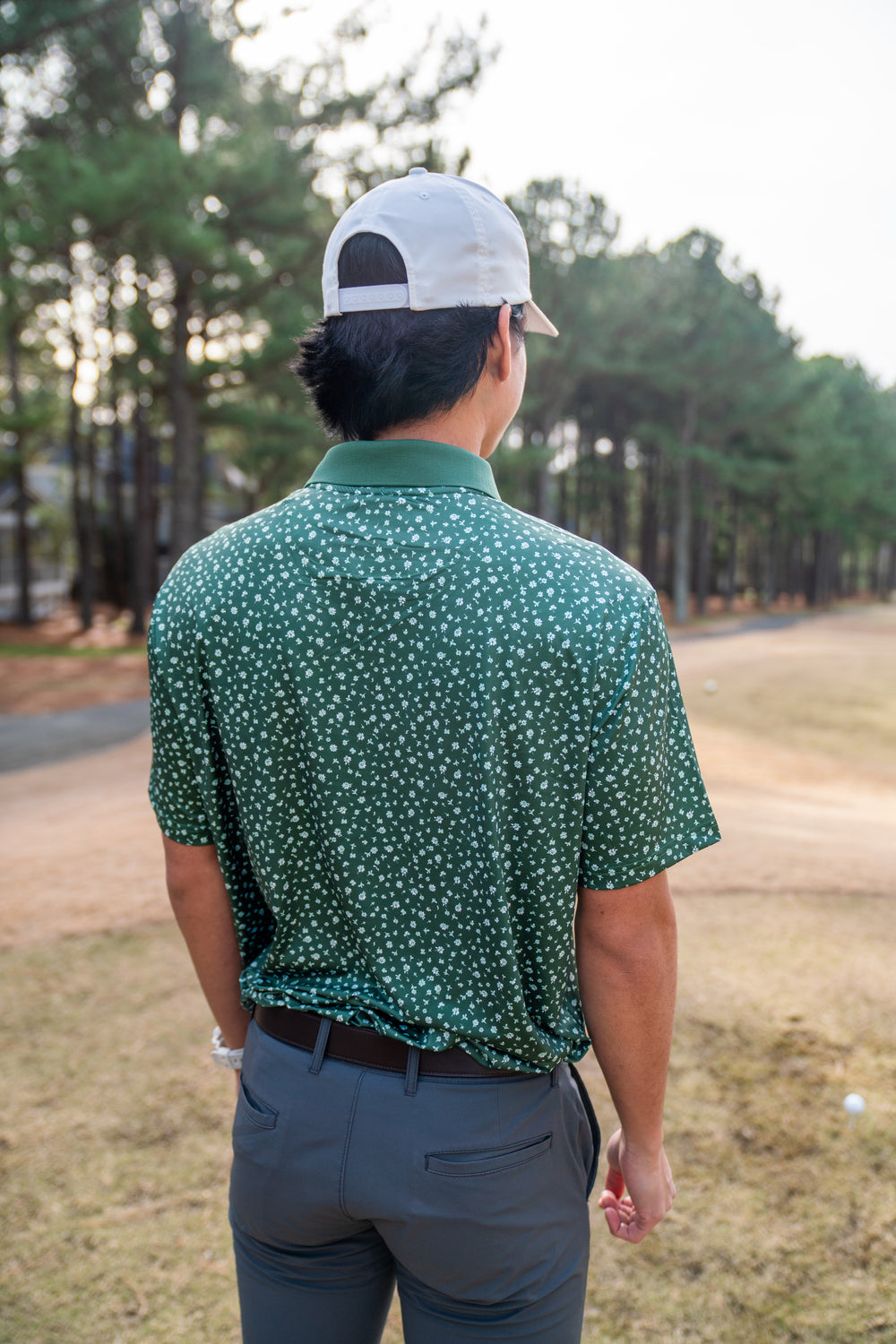 Three Sixty Six Men’s Print Golf Polos