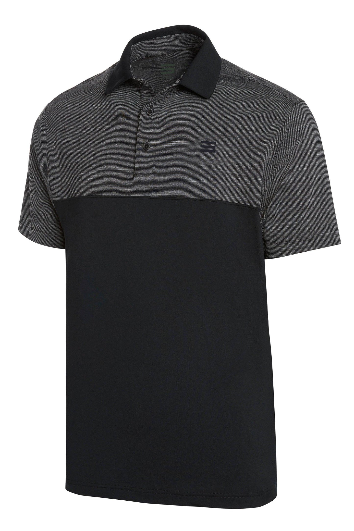 Three Sixty Six Men's Heathered Two-Tone Golf Polo