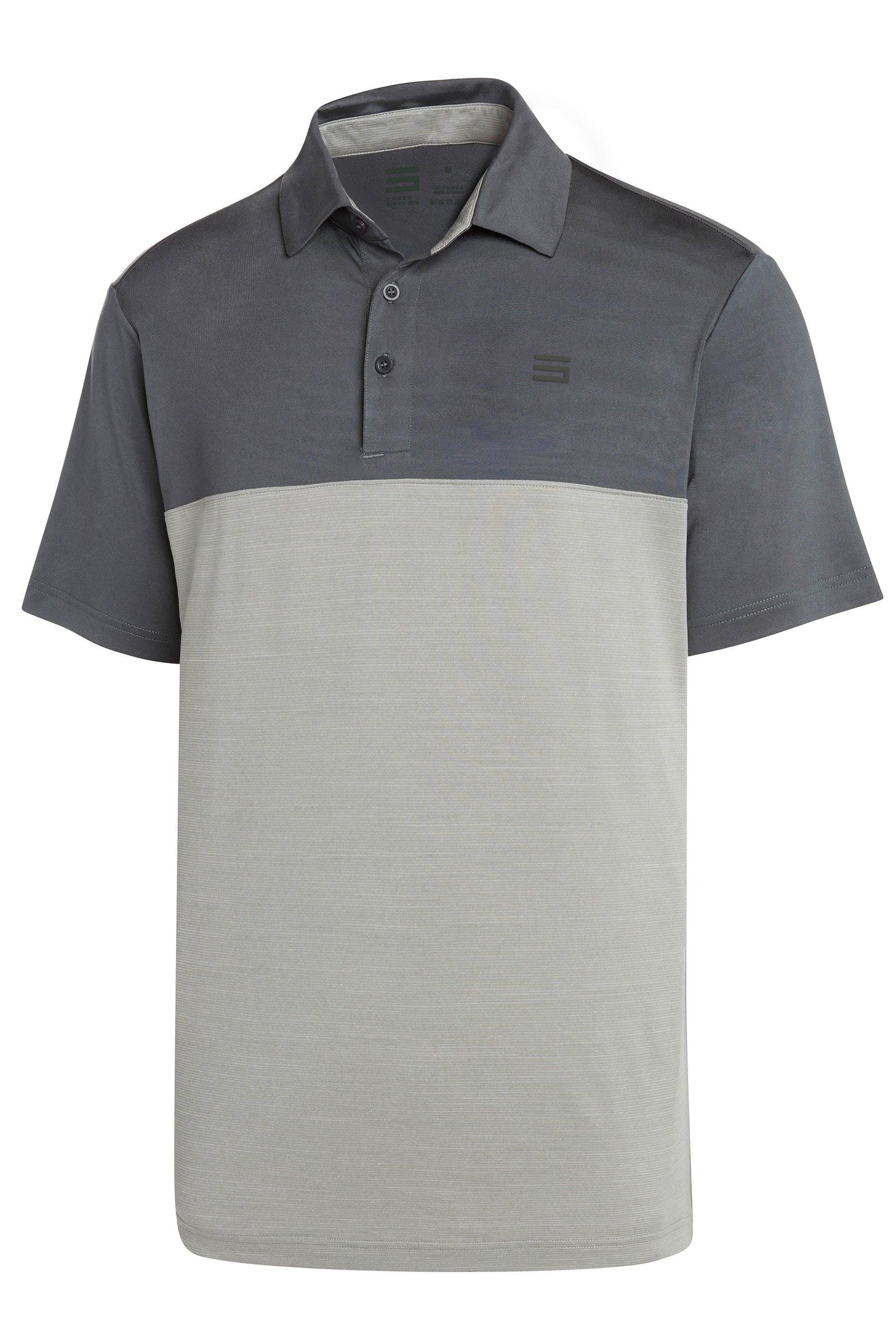 Three Sixty Six Men's Heathered Two-Tone Golf Polo