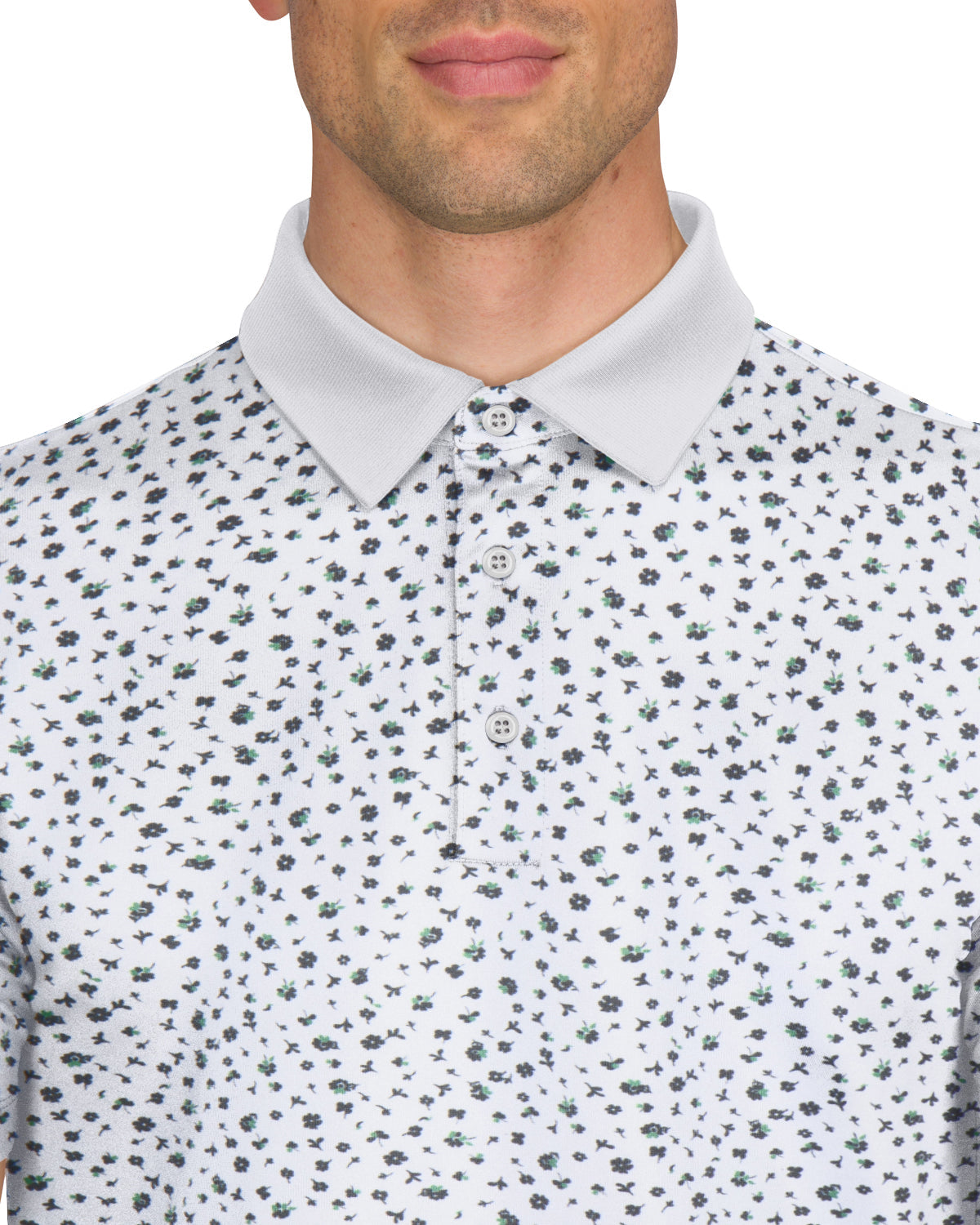 Three Sixty Six Men’s Print Golf Polos