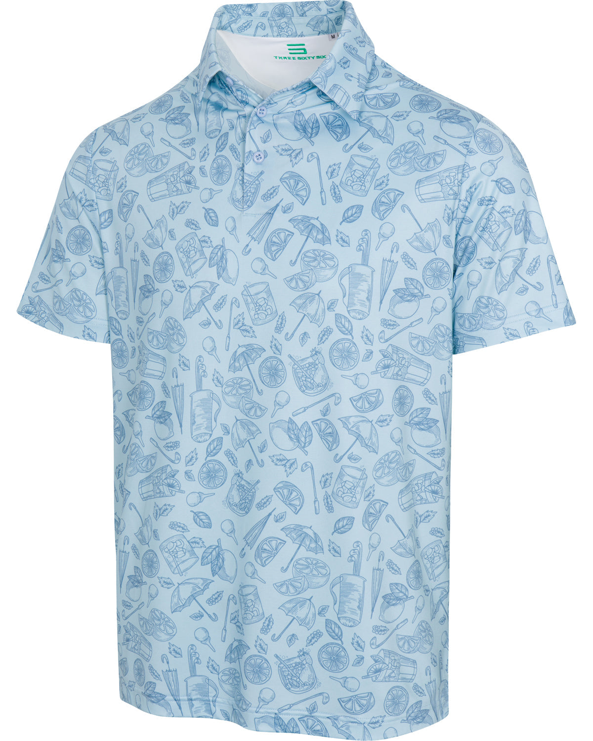 Three Sixty Six Men’s Print Golf Polos