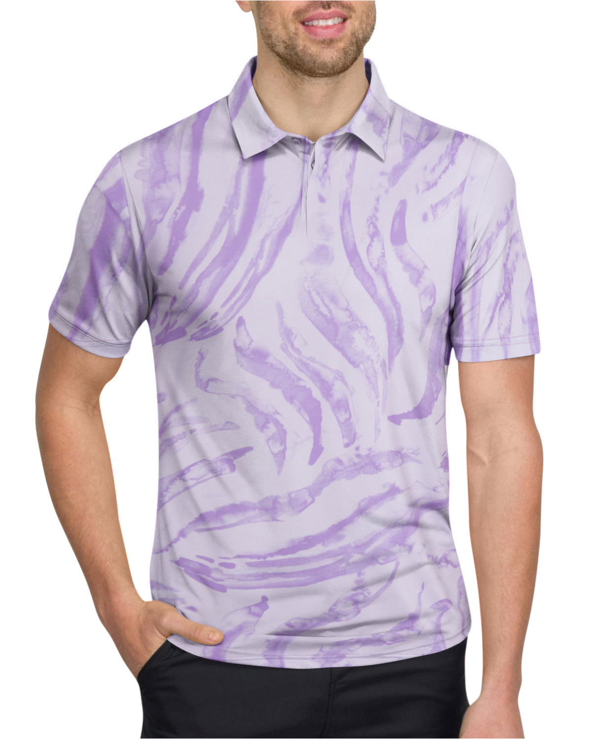 Three Sixty Six Men’s Print Golf Polos