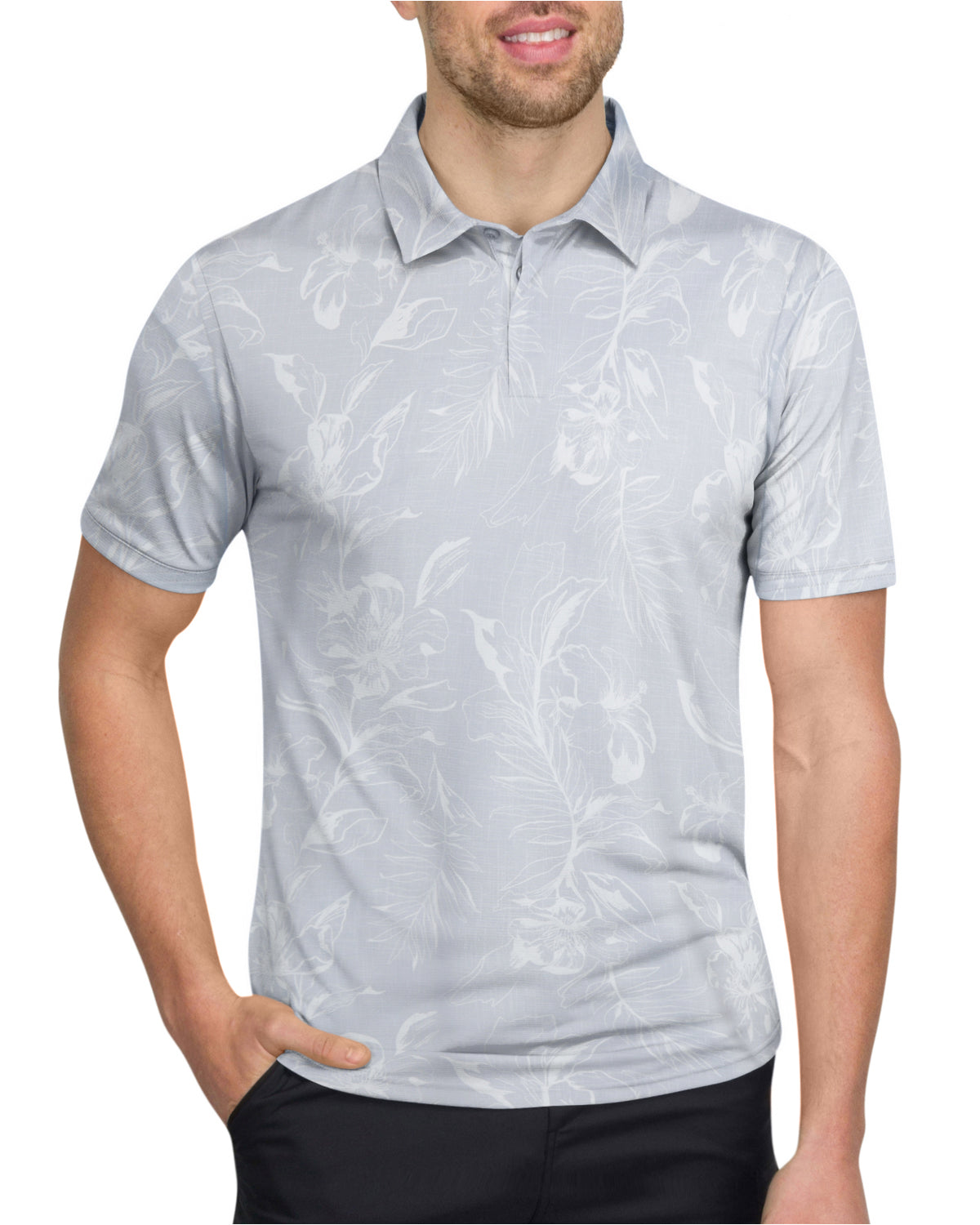 Three Sixty Six Men’s Print Golf Polos