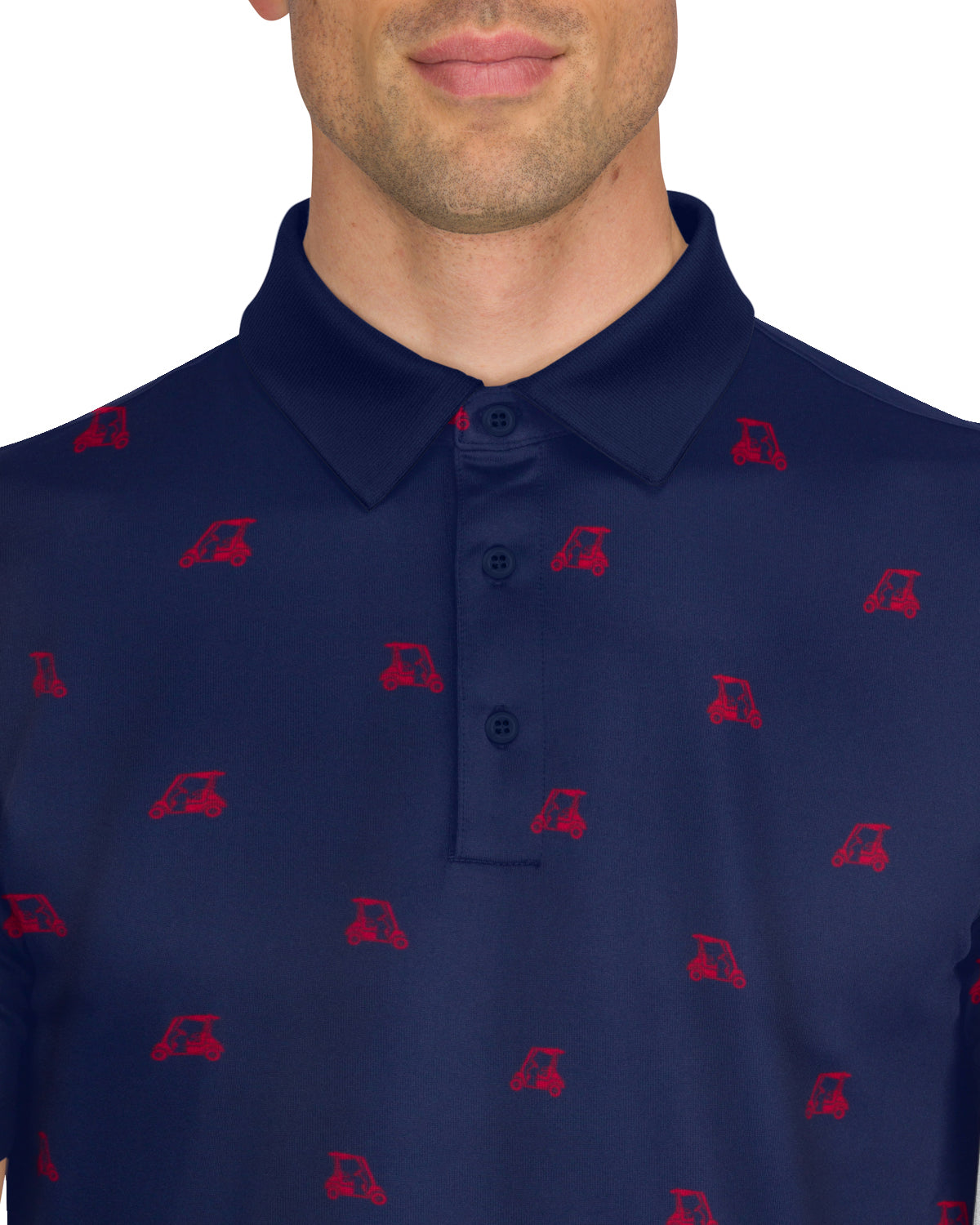 Three Sixty Six Men’s Print Golf Polos