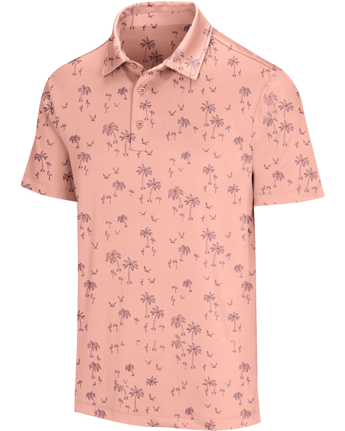 Mini Flamingo and Palm - Coral Paradise-