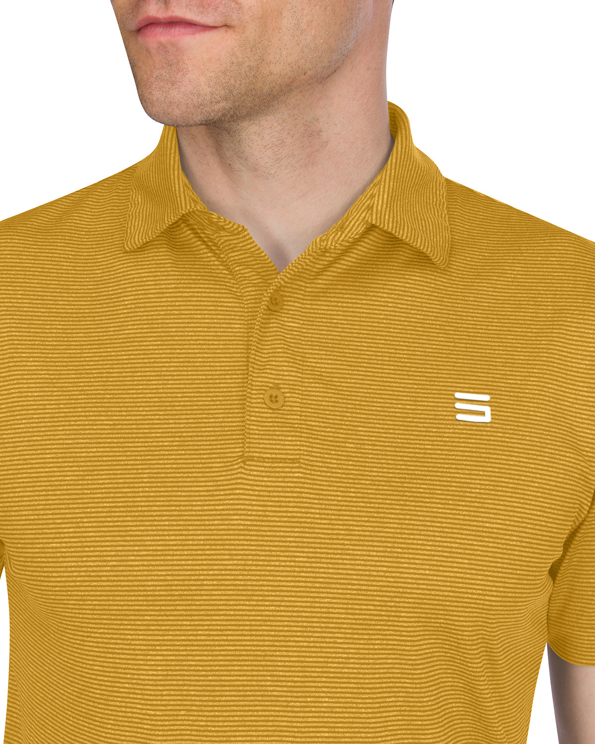 Three Sixty Six Men’s Thin-Striped Golf Polo Shirt