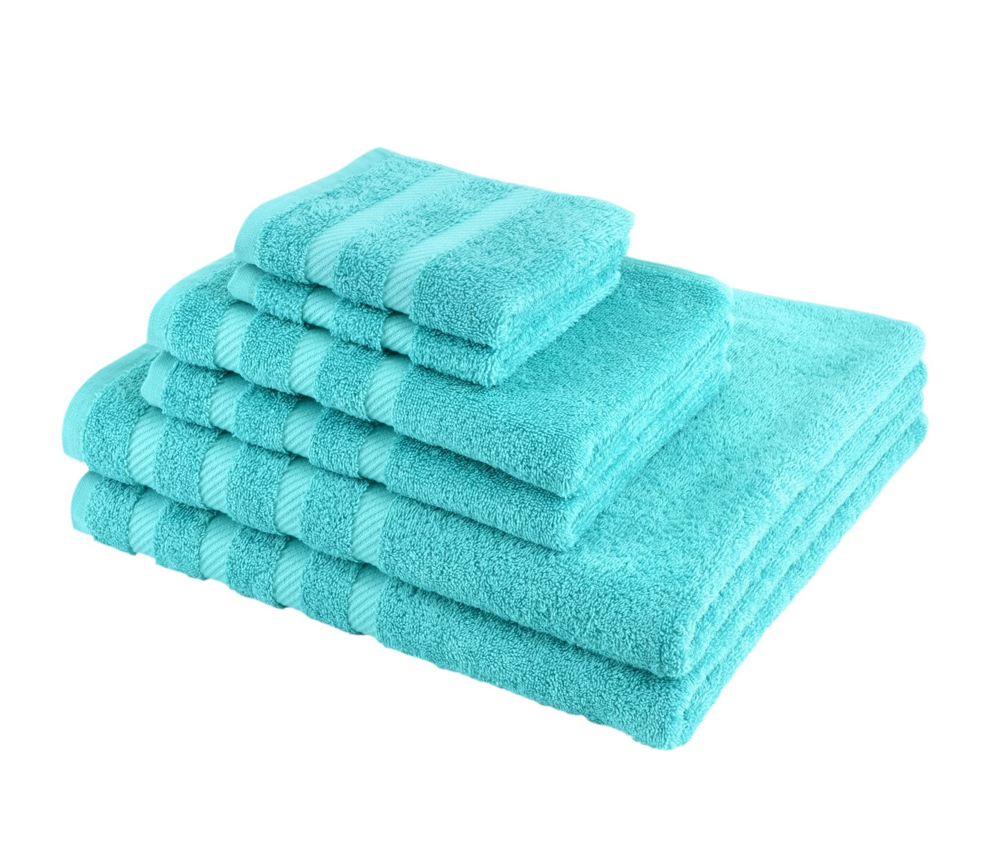 Antalya Turkish Cotton Bath, Hand, Washcloth Hotel Collection - 6 pc Towel Set