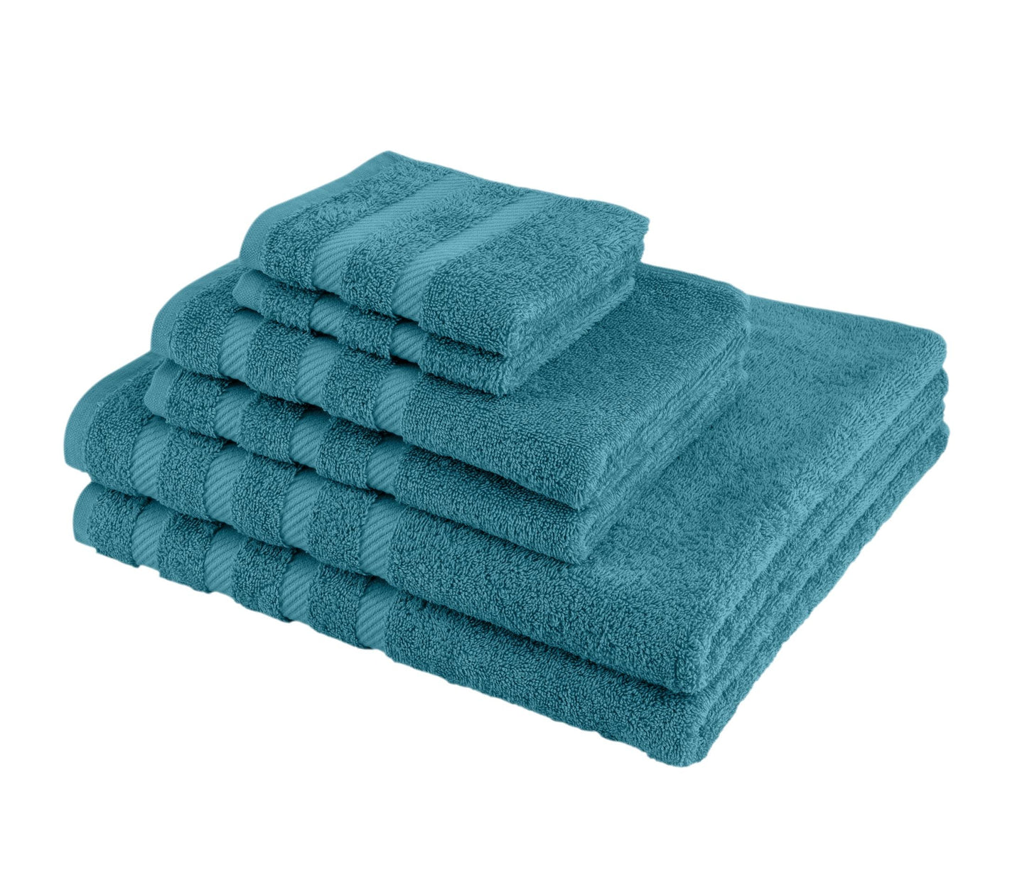 Antalya Turkish Cotton Bath, Hand, Washcloth Hotel Collection - 6 pc Towel Set