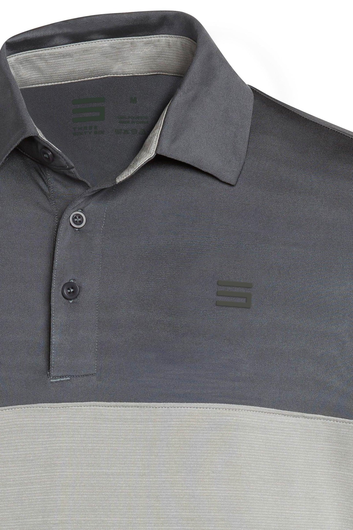 Three Sixty Six Men's Heathered Two-Tone Golf Polo