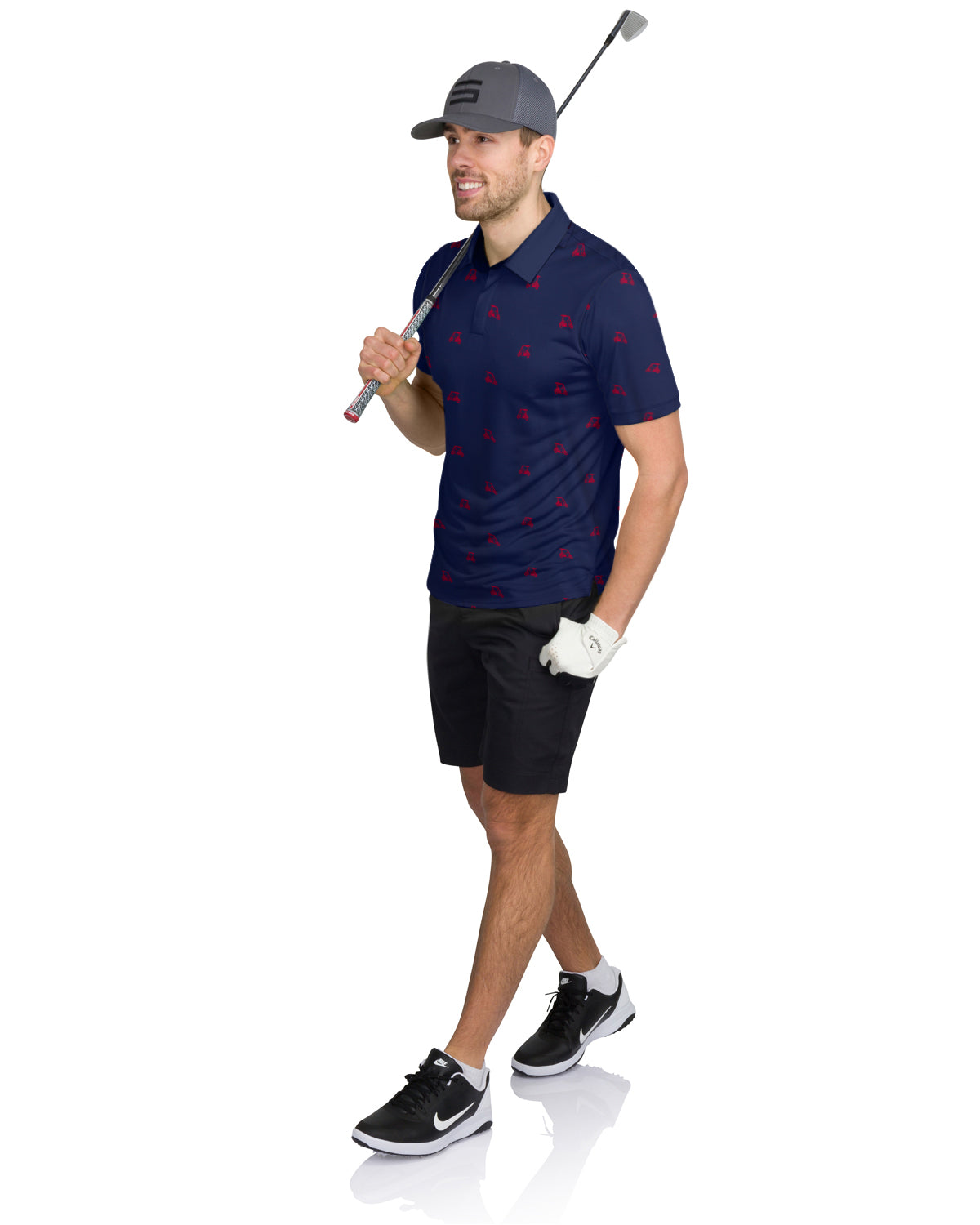 Three Sixty Six Men’s Print Golf Polos