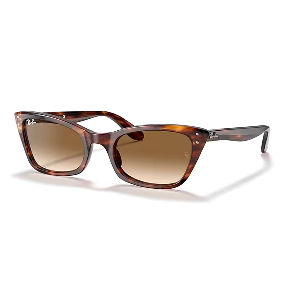 Striped Havana / Clear Gradient Brown-