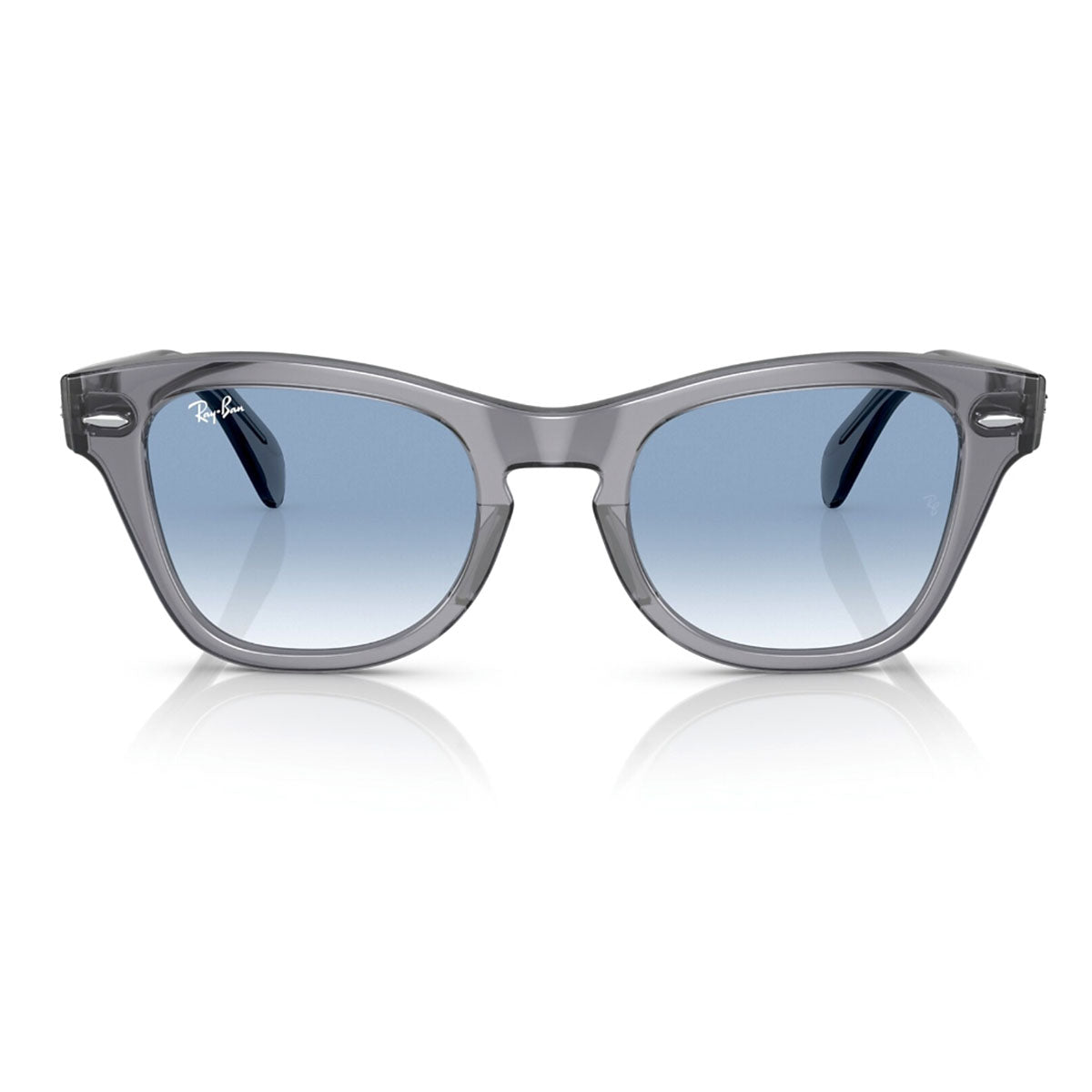 Transparent Grey / Clear Gradient Blue-