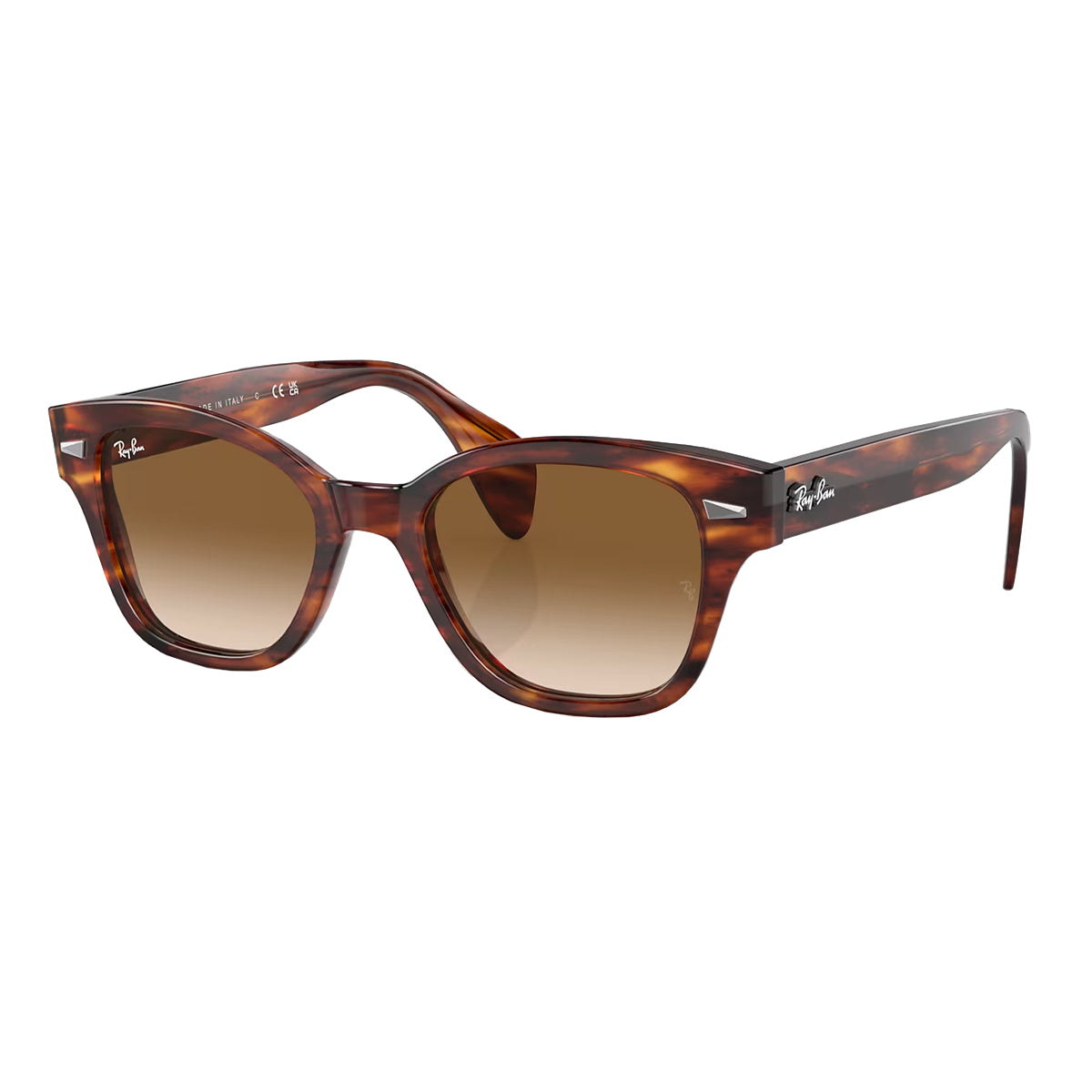 Striped Havana / Clear Gradient Brown-