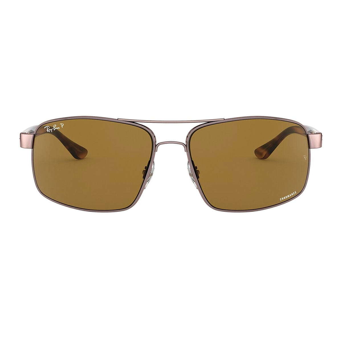 Light Brown / Brown Mirror Grey Gradient-