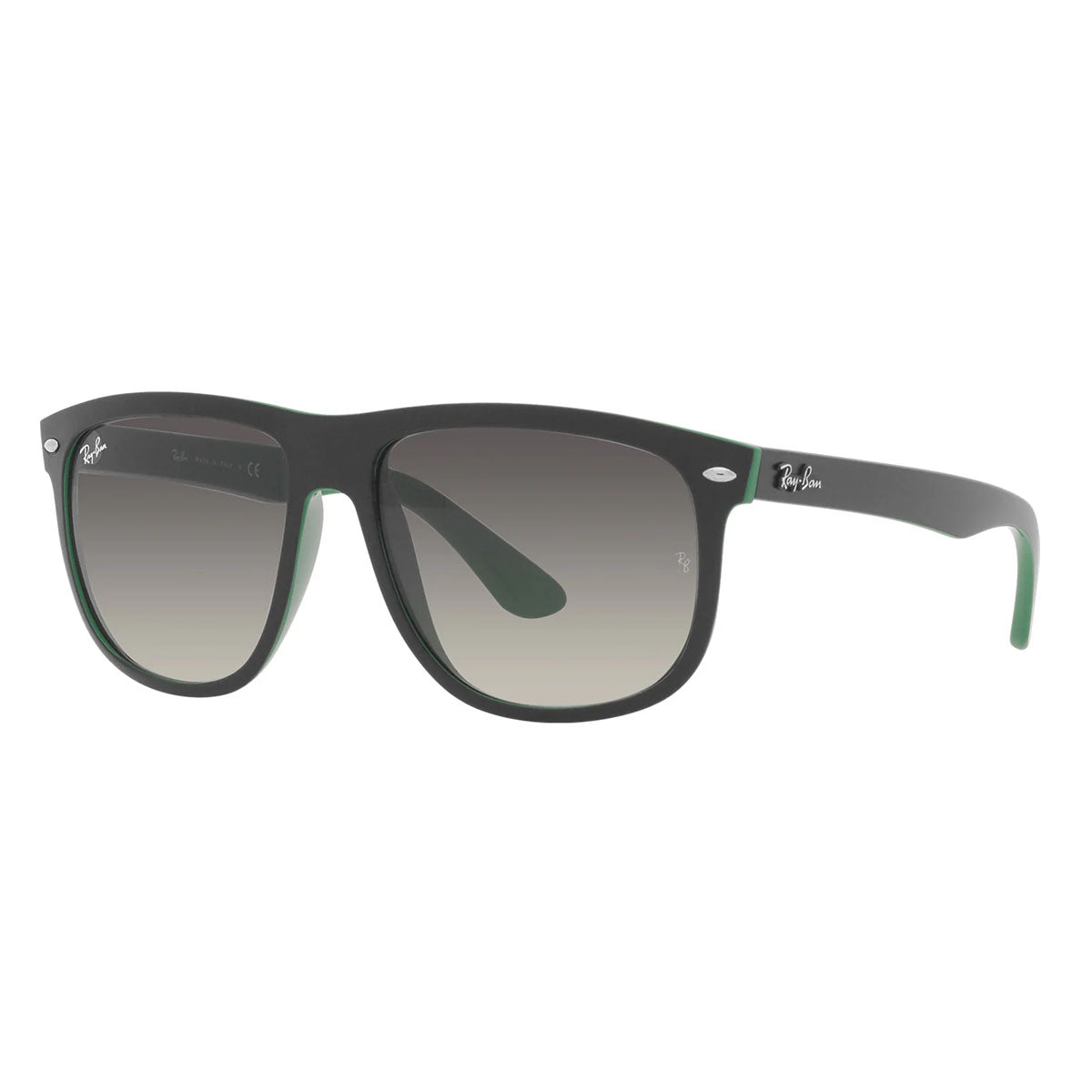 Matte Black On Green / Grey Gradient-