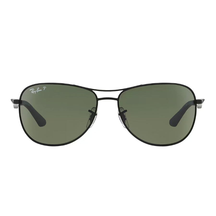 Matte Black/Polarized Green-