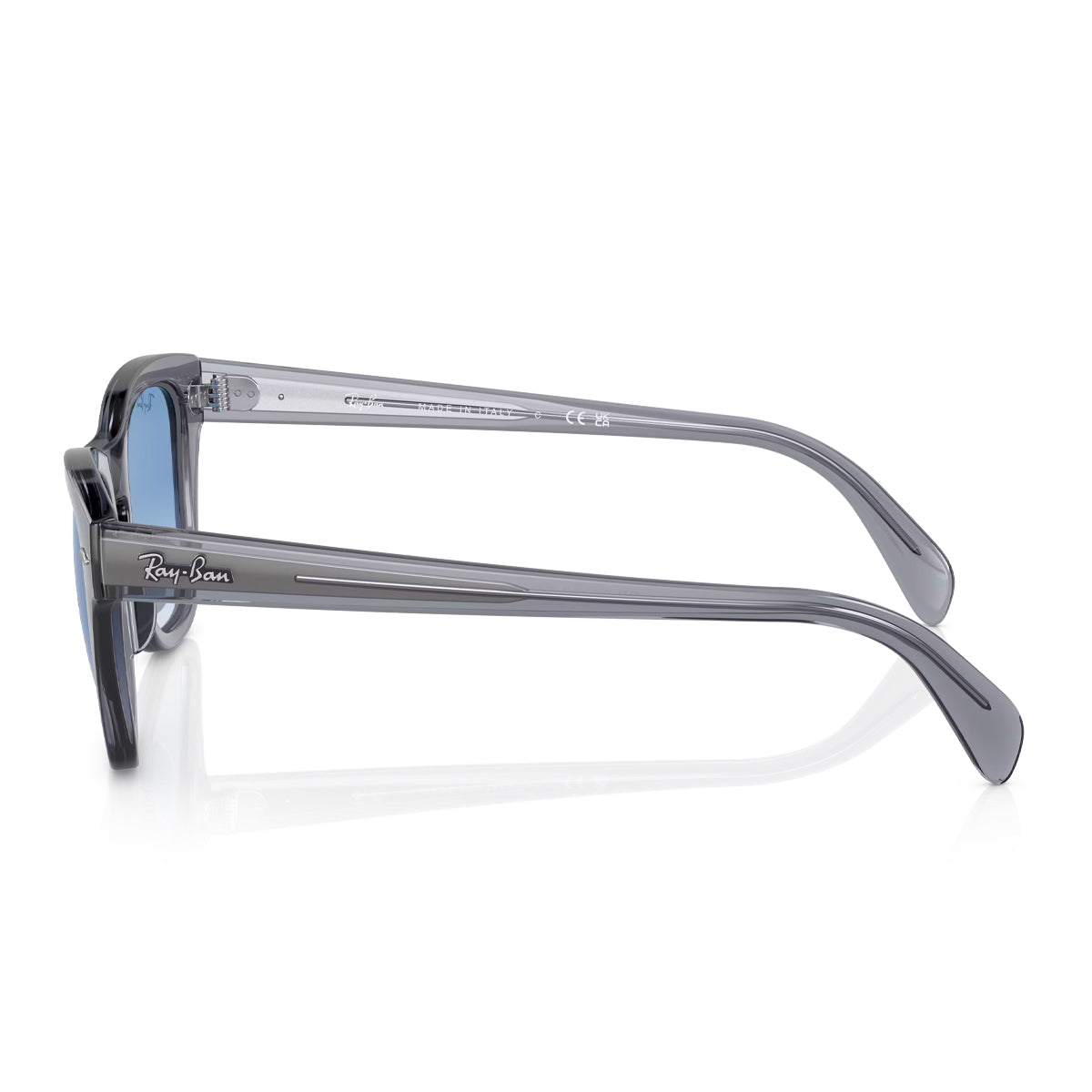 Transparent Grey / Clear Gradient Blue-