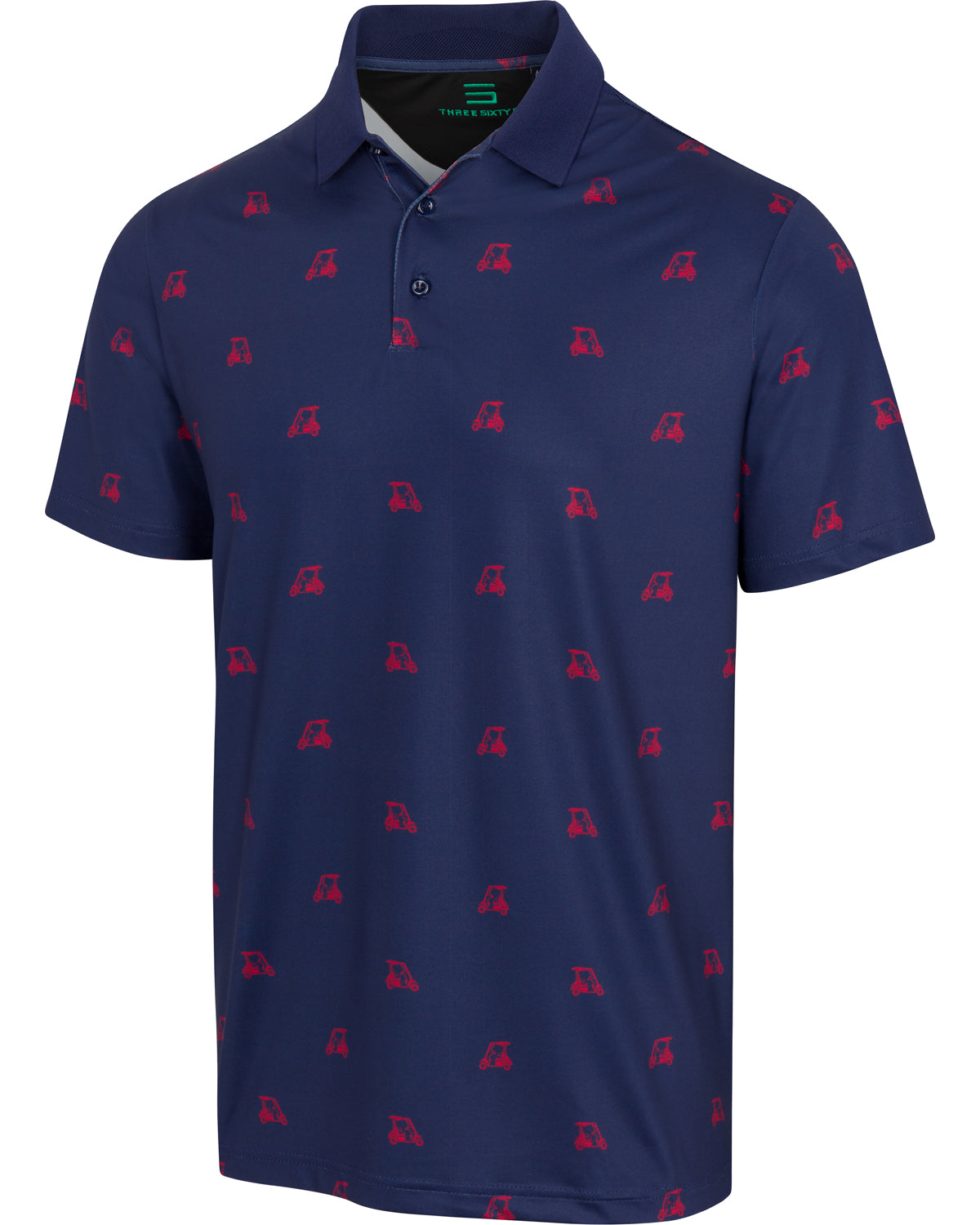 Three Sixty Six Men’s Print Golf Polos