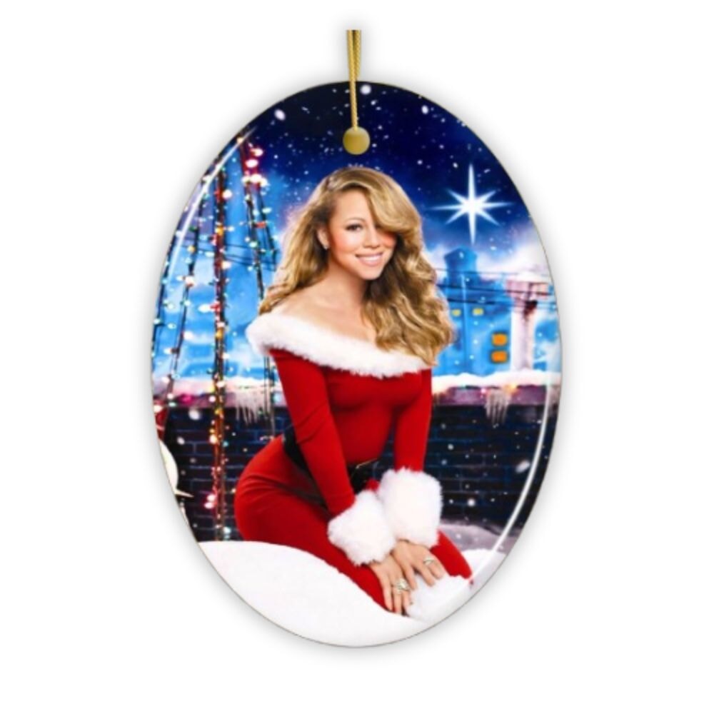 Mariah Carey Christmas Ornament by OrnamentallyYou