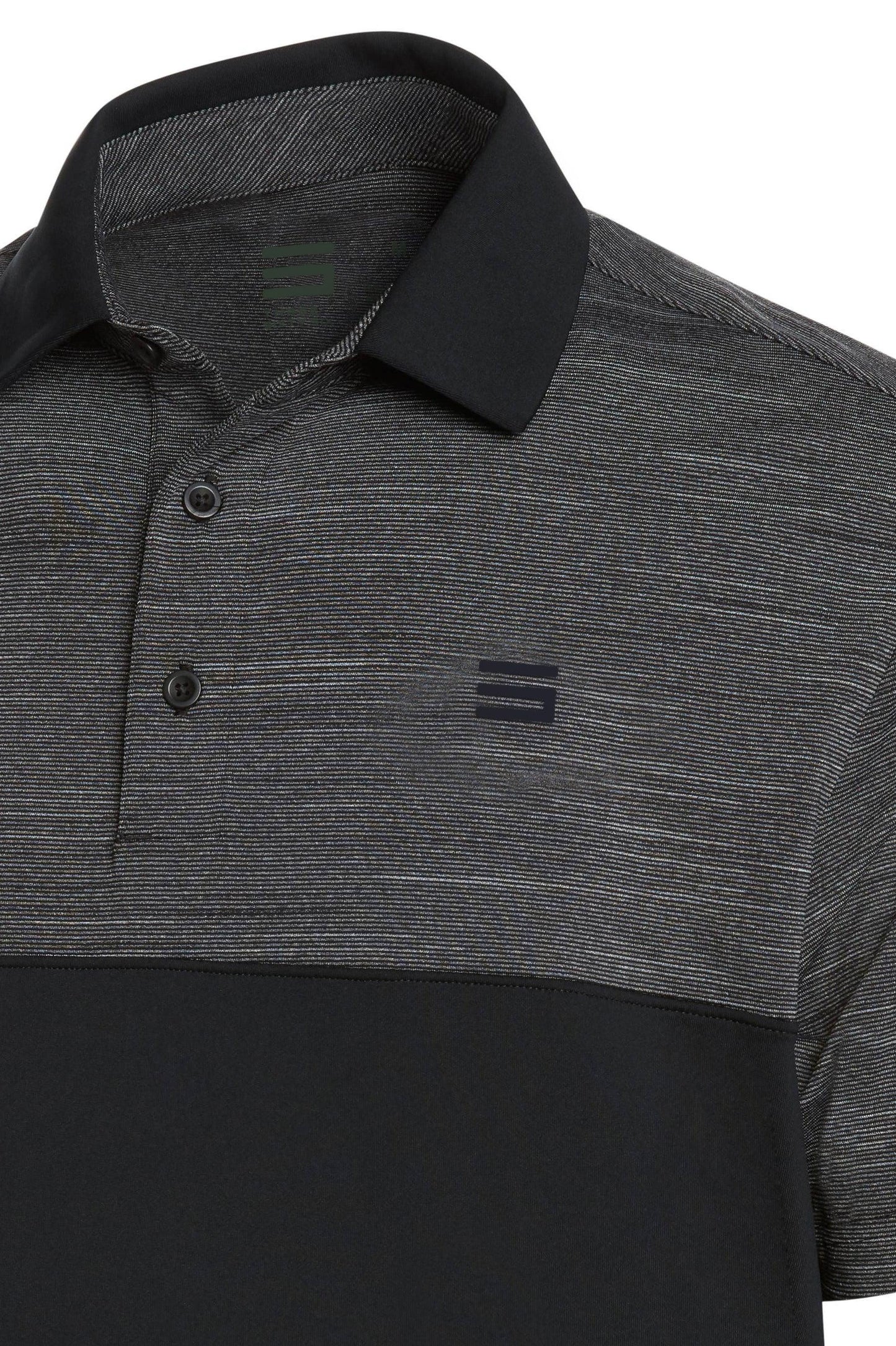 Three Sixty Six Men's Heathered Two-Tone Golf Polo