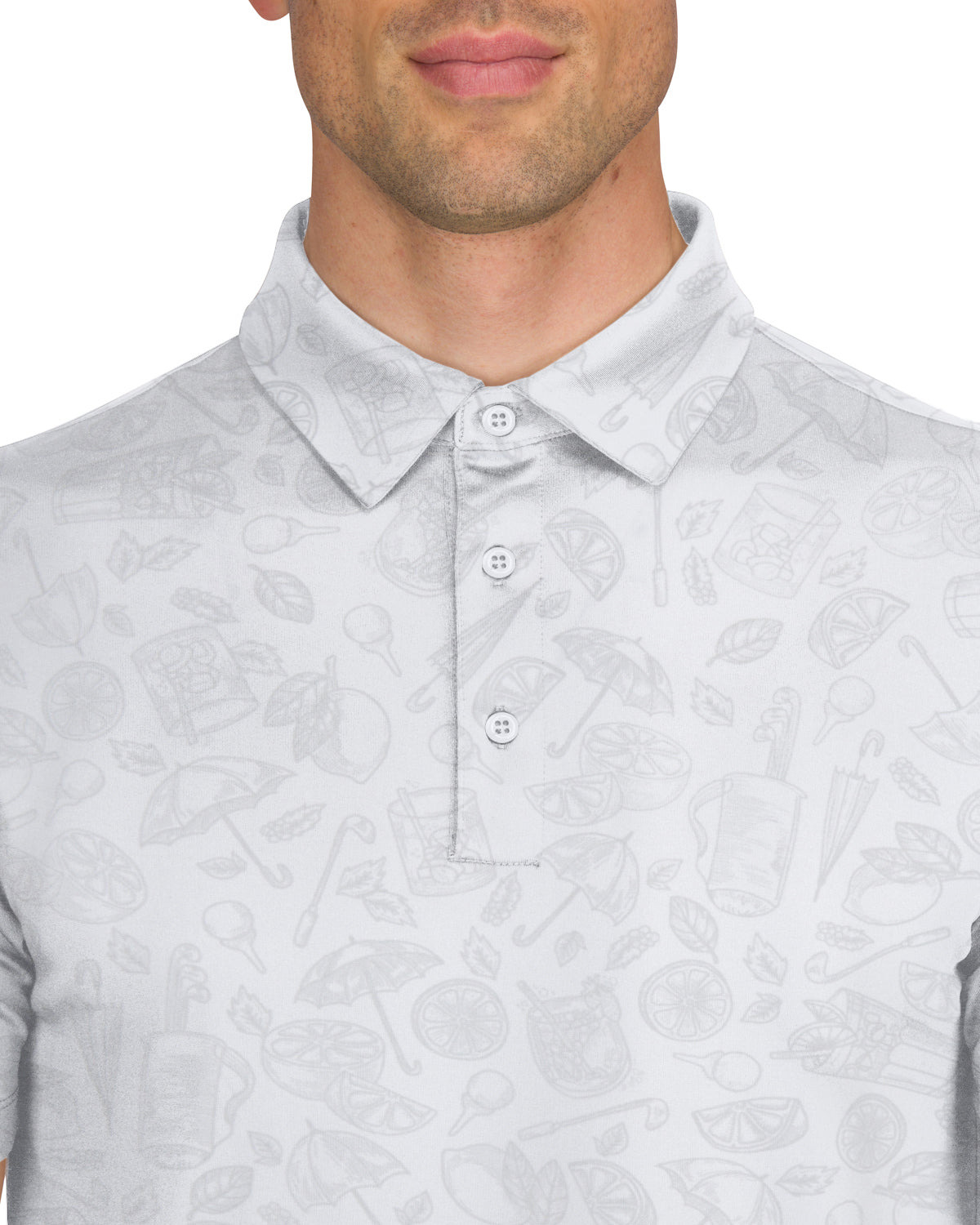 Three Sixty Six Men’s Print Golf Polos