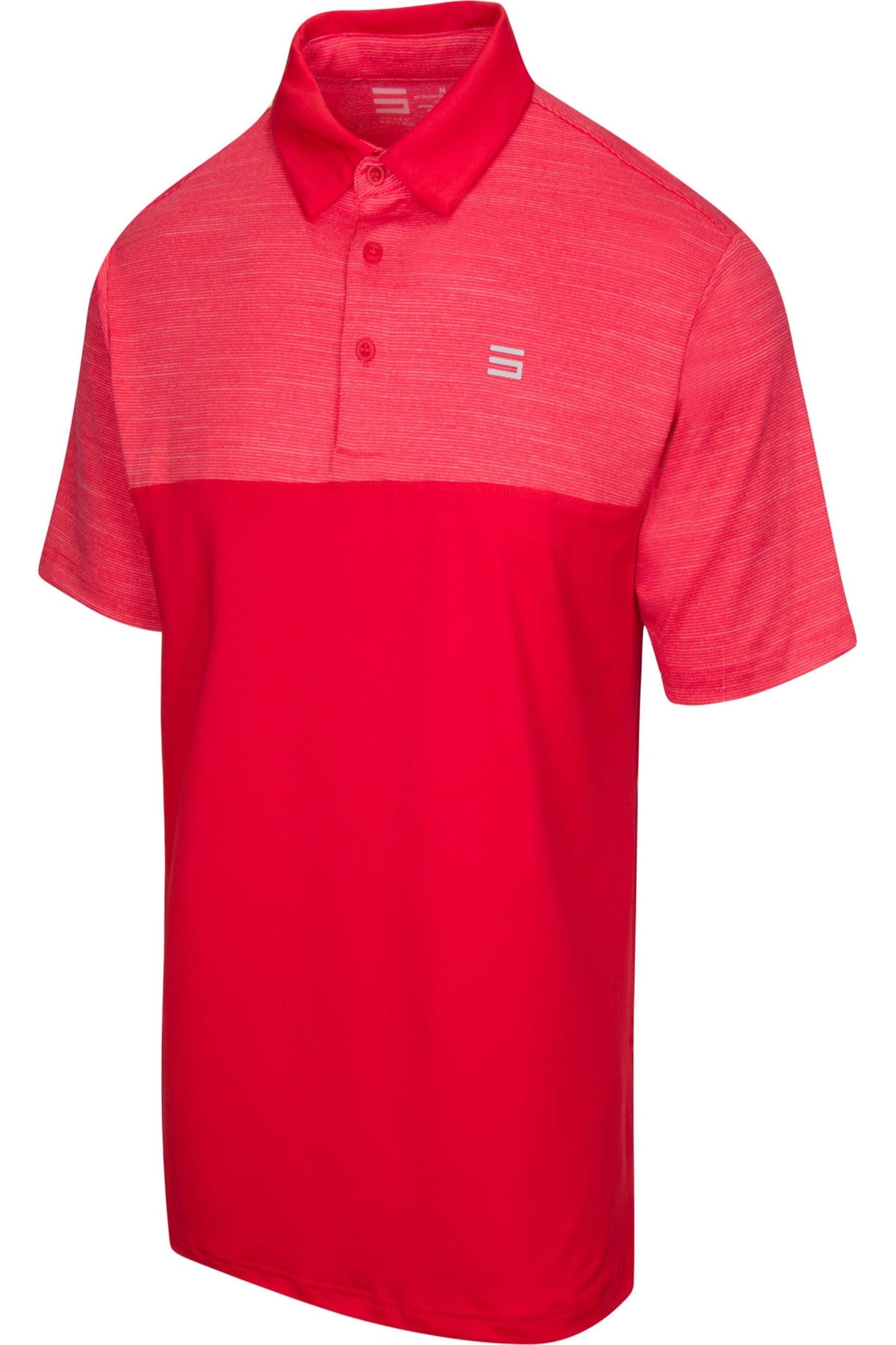 Three Sixty Six Men's Heathered Two-Tone Golf Polo