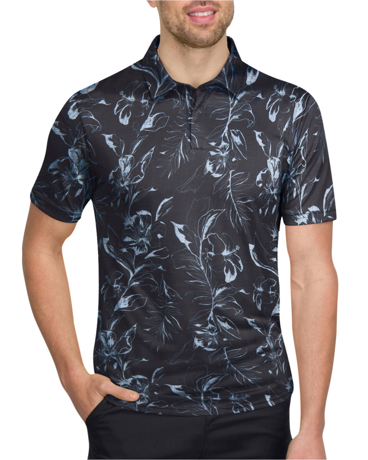 Three Sixty Six Men’s Print Golf Polos